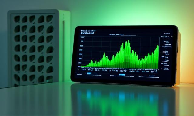 Infographic showing energy consumption reduction after HVAC optimization